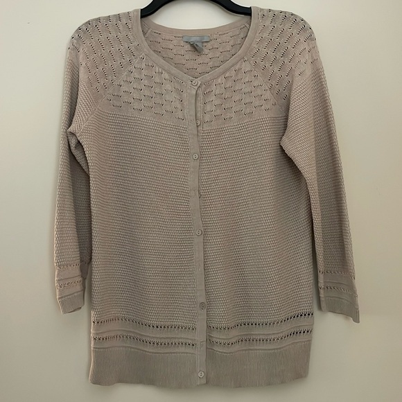 3 for $25! H&M‎ button down 3/4 sleeve sweater - Picture 1 of 5